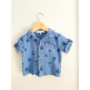 Toddler Boy Nautical Button Up